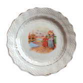 Assiette ancienne Moulin des Loups & Hamage Nord