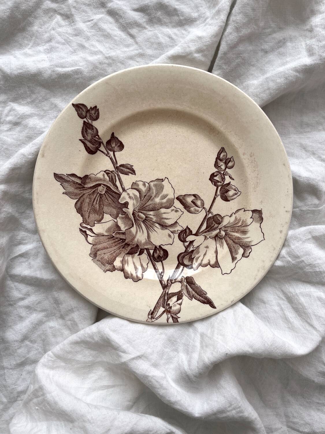 Ironstone dessert plate "Tremières" Salins