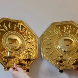 Pair of mid-century brass Swedish sconces by Torbjörn, tested