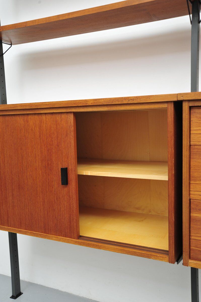 Teak shelving system by Pira, 1960s