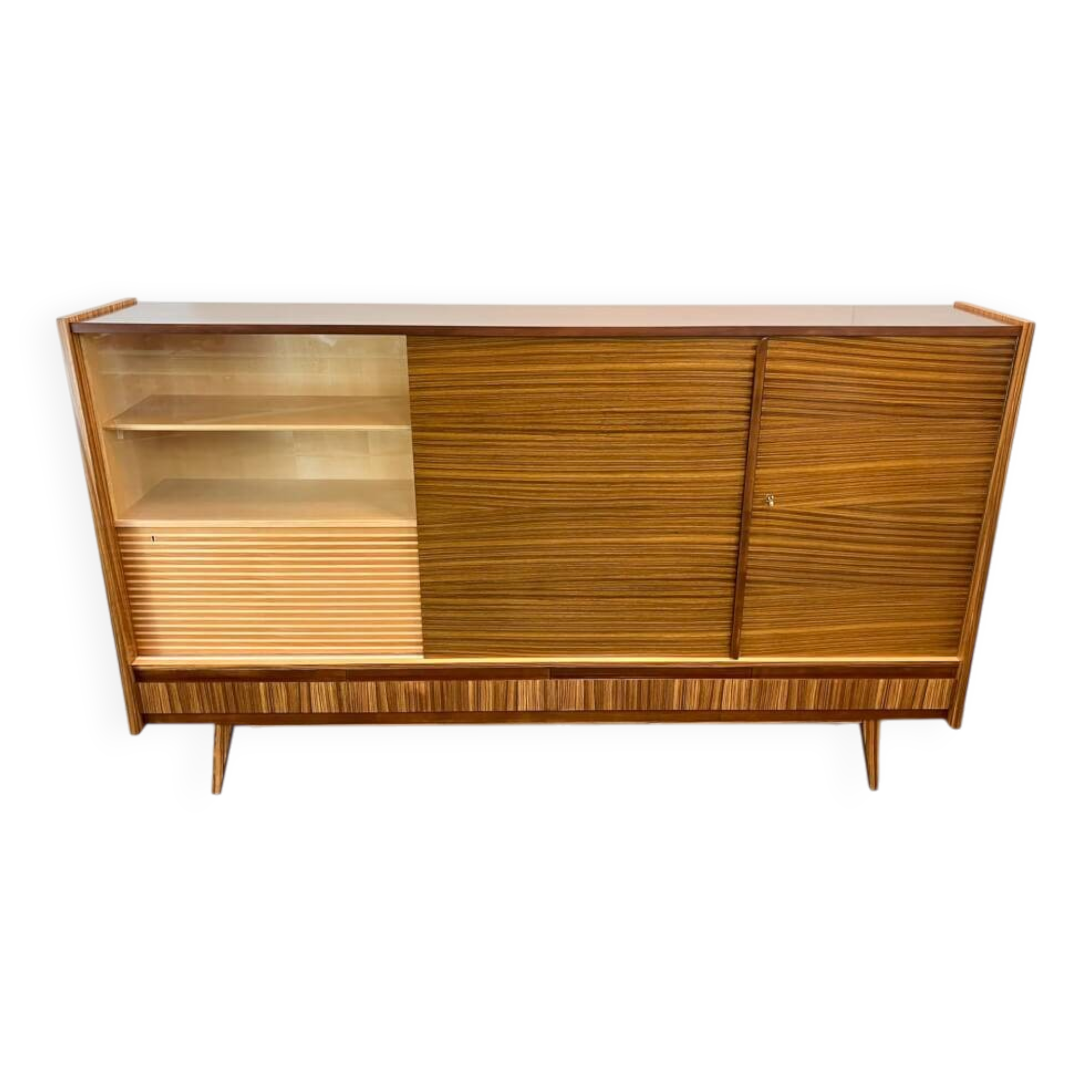 Multifunctional vintage highboard, rosewood, 60s