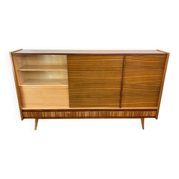 Multifunctional vintage highboard, rosewood, 60s