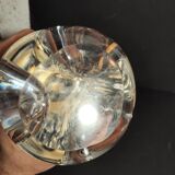Modernist crystal lamp sculpture signed Schneider Paris France