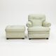 Poltrona Frau 'Dream B' armchair and ottoman, Italy, 1980s