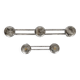 Pair of wall hooks in steel, industrial style, 1950s