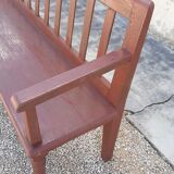 Oak station bench 2m80