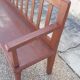 Banc de gare en chêne 2m80