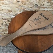 Pair old racket jokari junior wood made in france sport vintage