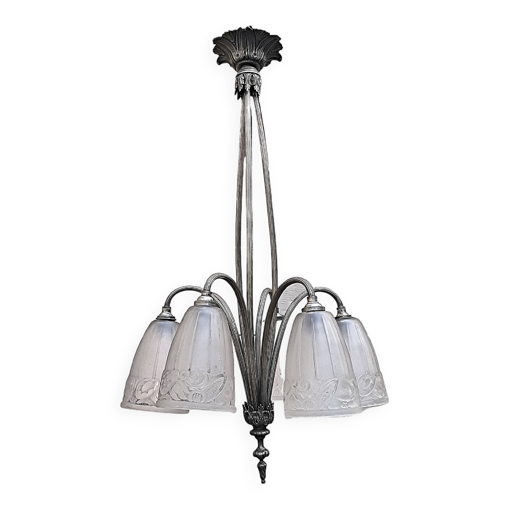 Lustre Art Déco 6 feux