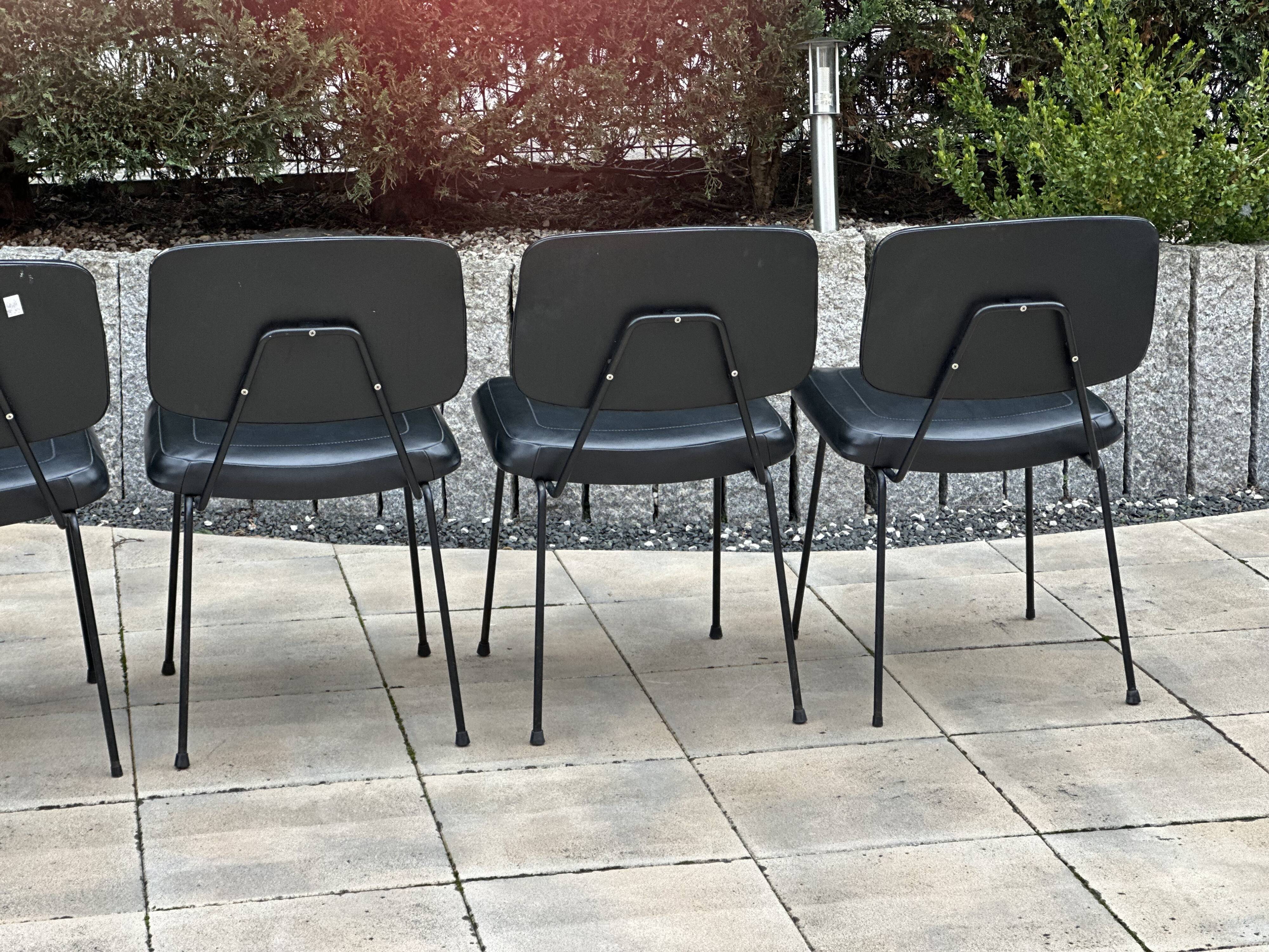 Set of 6 Pierre Paulin CM 196 chairs for Thonet – 1960s
