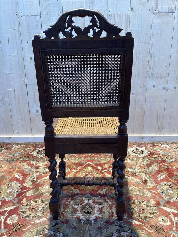Set of 4 Renaissance cane chairs.