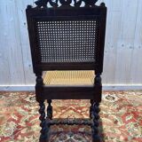 Set of 4 Renaissance cane chairs.