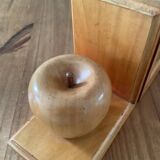 Pair of vintage wooden bookends