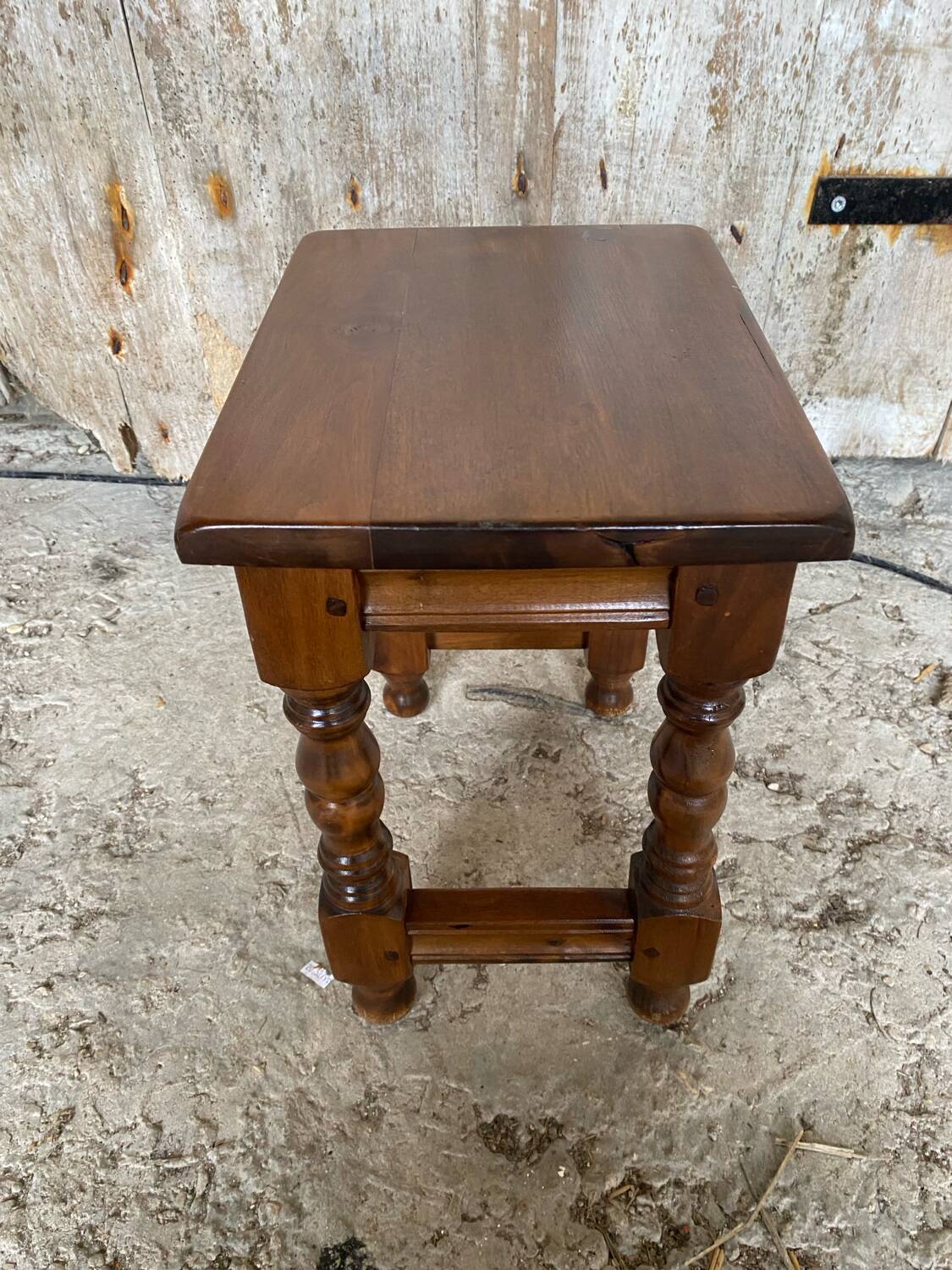 Vintage Solid Oak Nightstand #D545