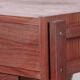 Vintage Danish sewing cabinet, known as "Travailleuse", teak and rattan from the 1960s.