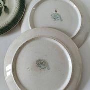 4 assiettes à dessert fruits d’été vintage