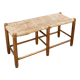 Vintage straw bench