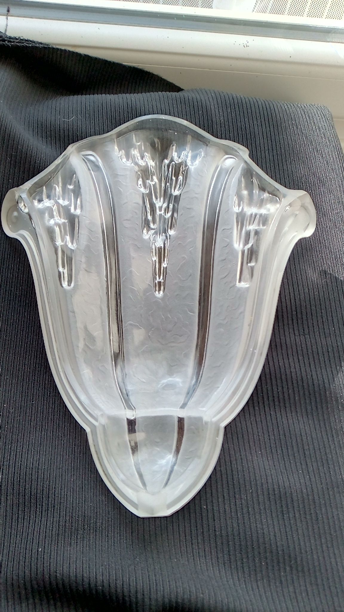 Art Deco Ezan corner wall lamp France by Jean Gauthier