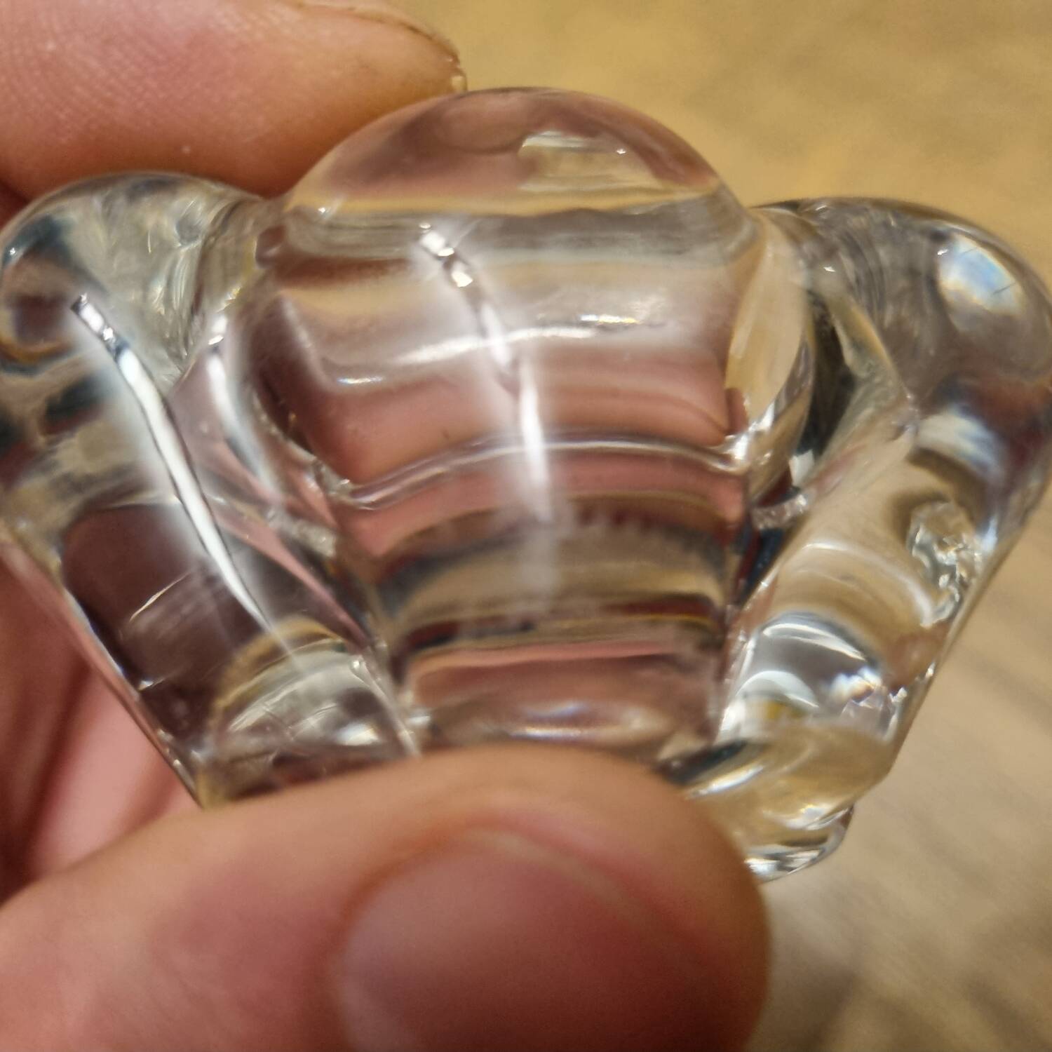 Crystal salt cellars Daum France