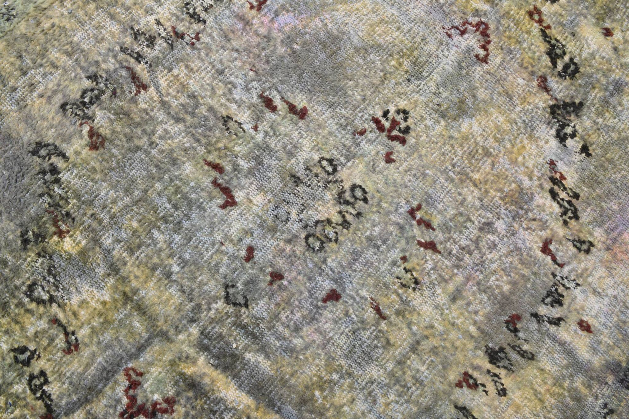 Tapis turc vintage vert