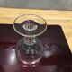 Series of 5 old and engraved champagne glasses