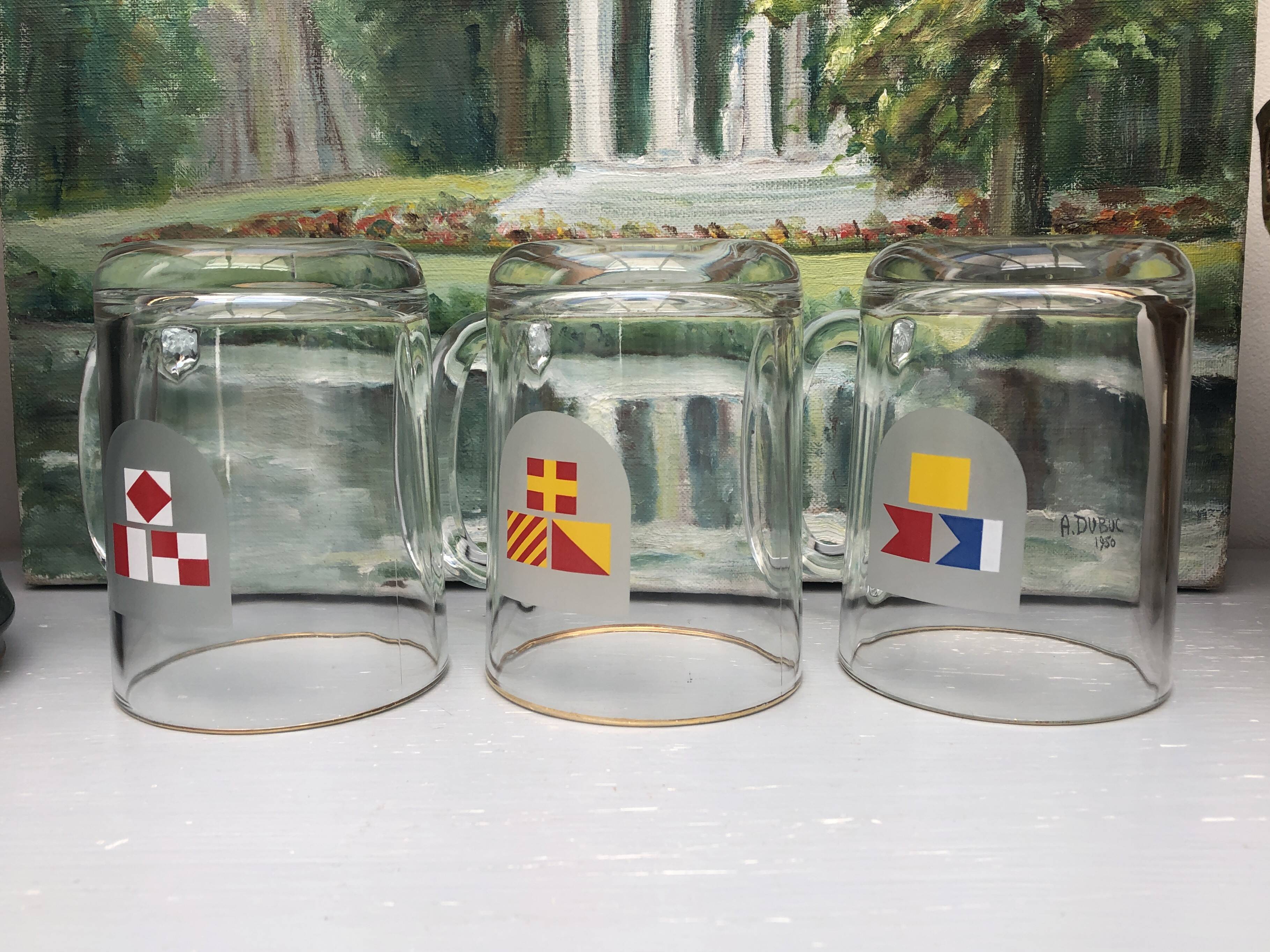 vintage flag beer mug shop