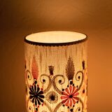 Pair of embroidered orange lamp