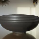 St Clement's matte black ceramic vase from the 1960s