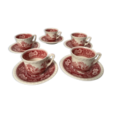 5 coffee cups and their Rusticana subcup