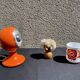 Magnetic eyeball lamp Luci italy vintage design 70s original