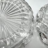 Pair of crystal bowls signed Baccarat – Diameter 13 cm