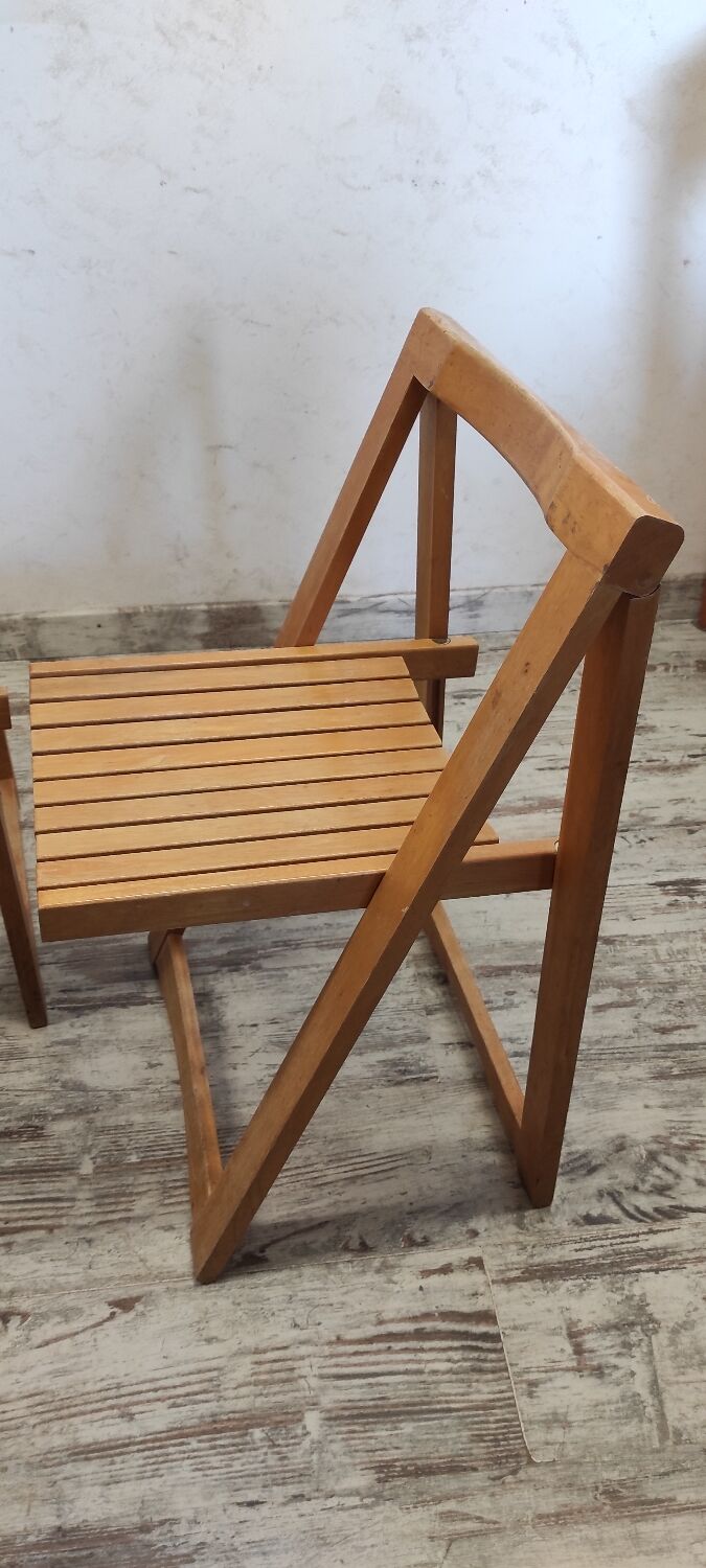Vintage Aldo Jacober Style Folding Chairs