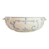 Boch La Louvière salad bowl in blue glazed earthenware, "Copenhagen" service - 1920s-30s