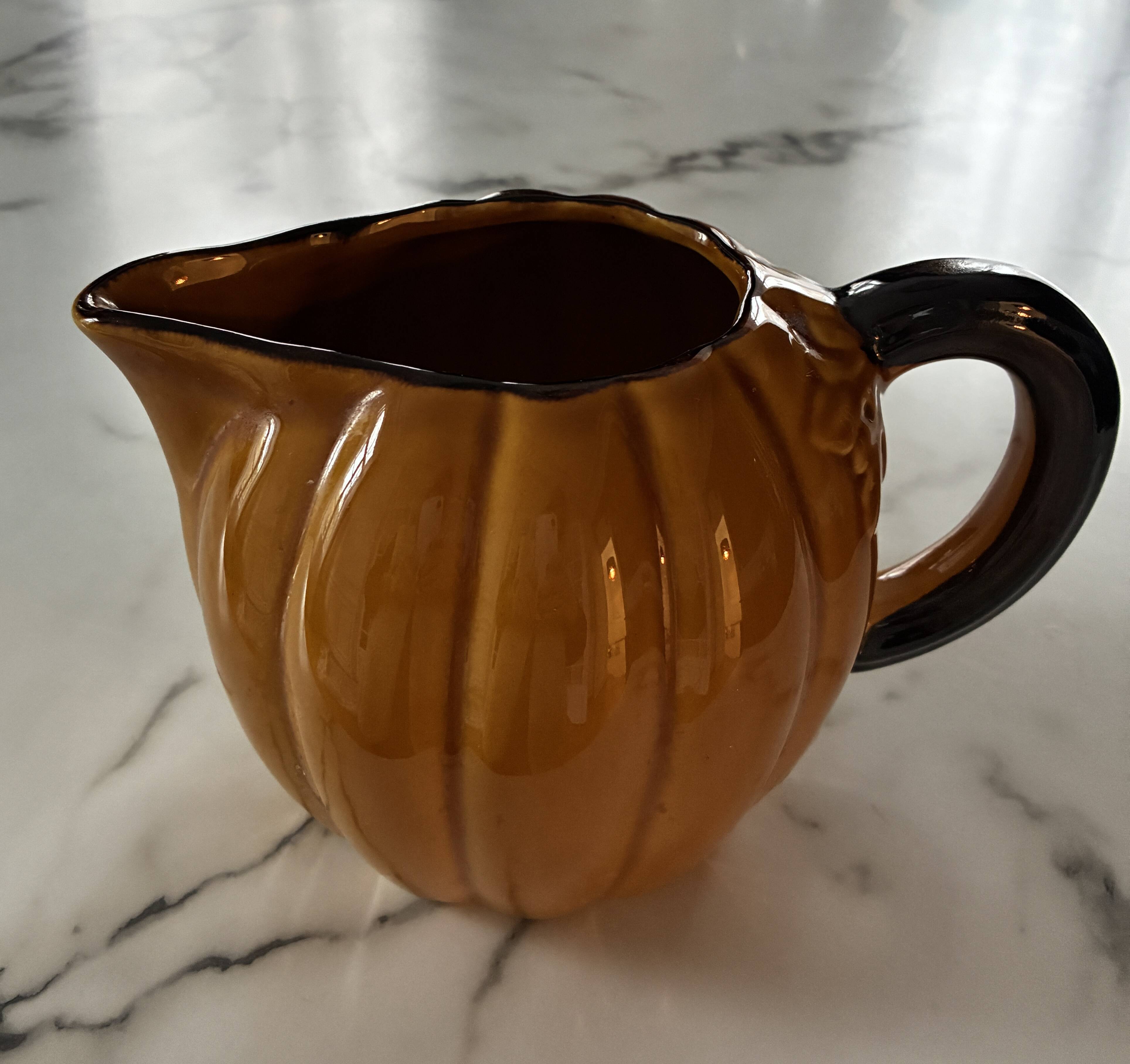 Vintage pumpkin pitcher