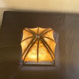 Ottoman lamp made of natural material