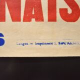 "Rugby Match" poster, City of Langon 1930