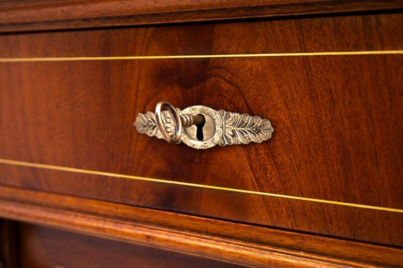 Large double-sided Empire-style desk, France, circa 1870. After renovation.