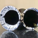 Double vase Fat Lava blue