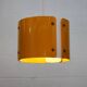 Modern Danish Pendant Lamp: Dark Yellow Metal, 1990s Design