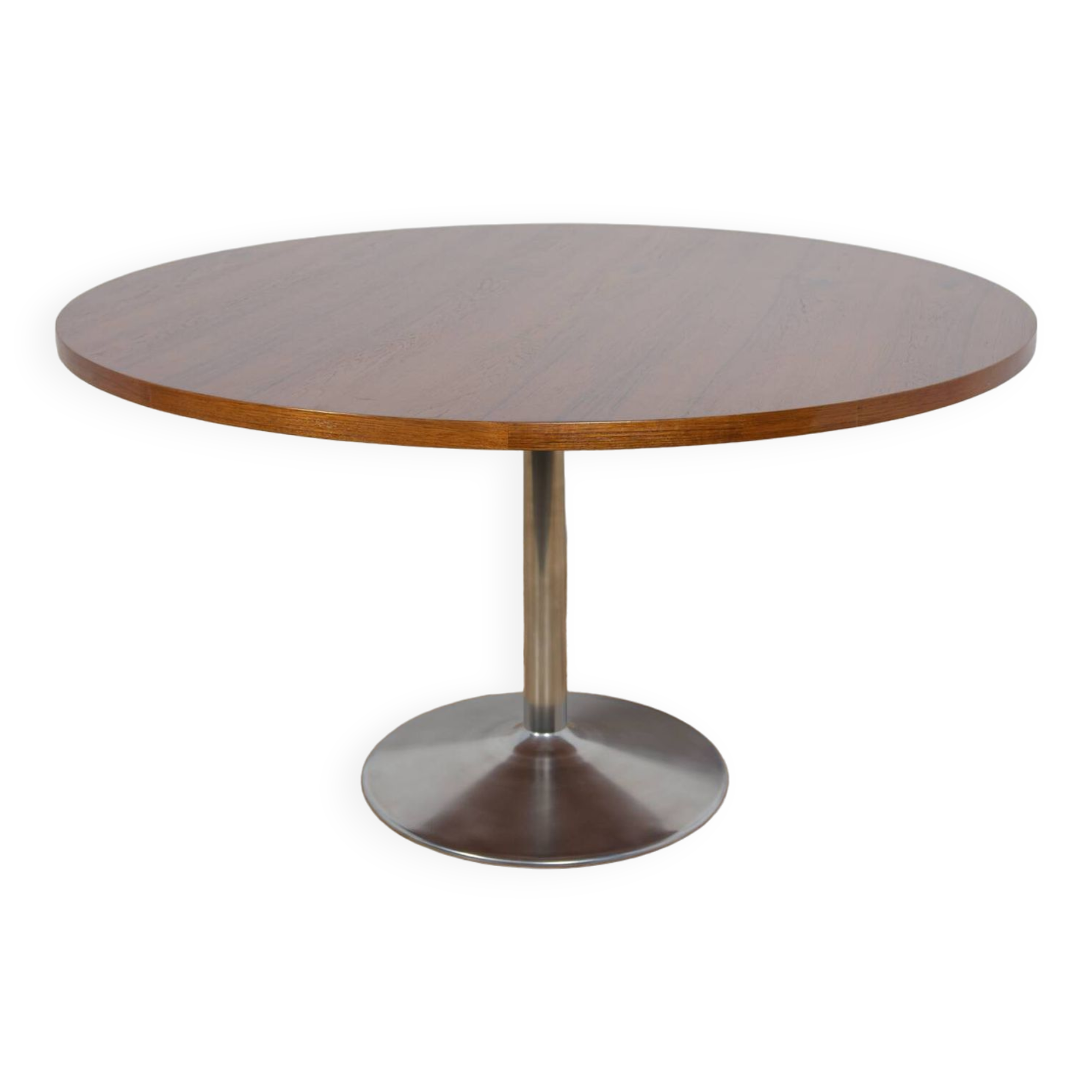 Mid-Century Teak Round Dining Table, 1970s