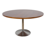 Mid-Century Teak Round Dining Table, 1970s