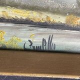 Two framed oil landscape paintings signed Campillo