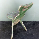 Antique milking chair