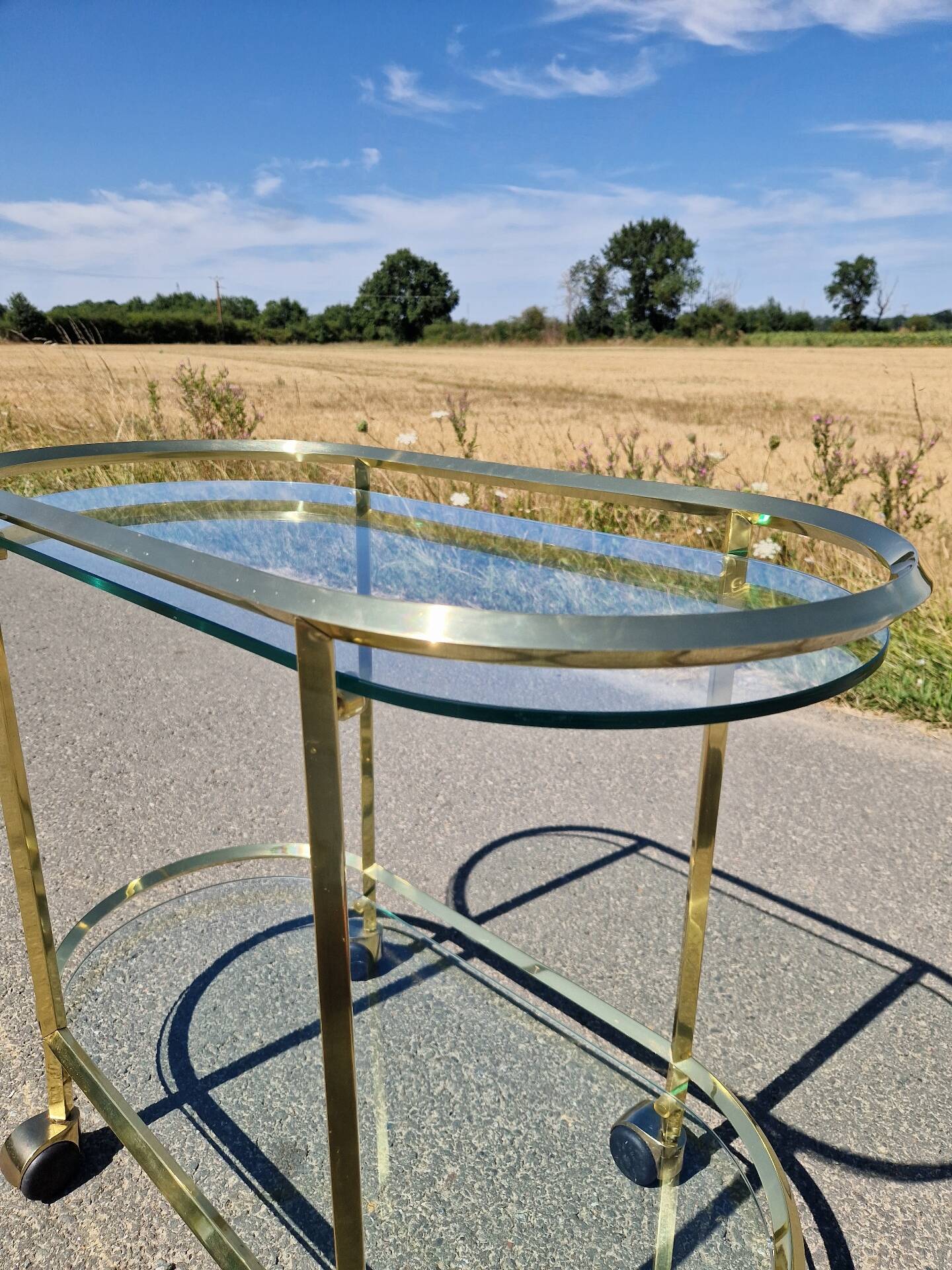 Serving bar trolley