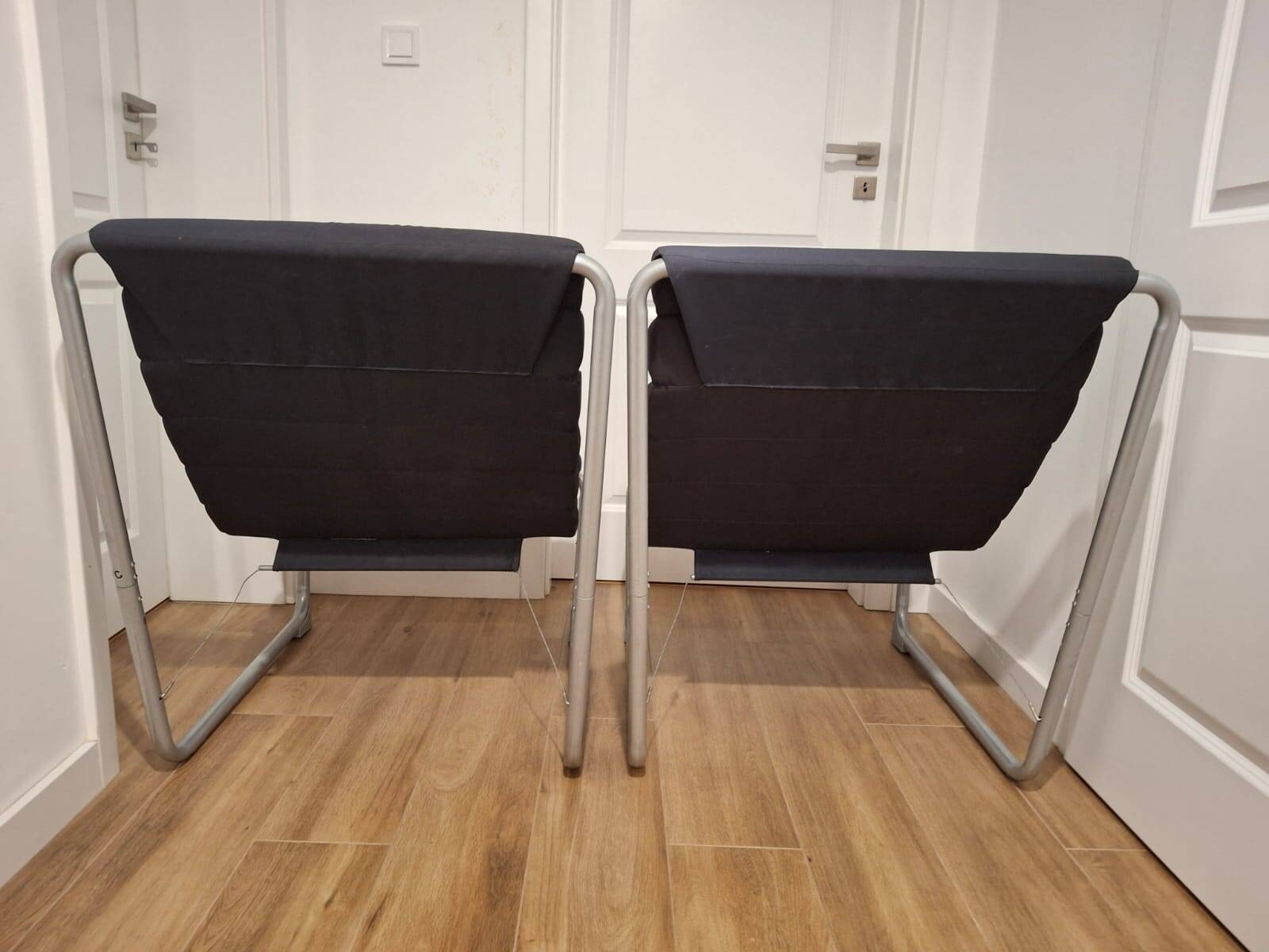 Two French Lounge Chairs from the 1980s