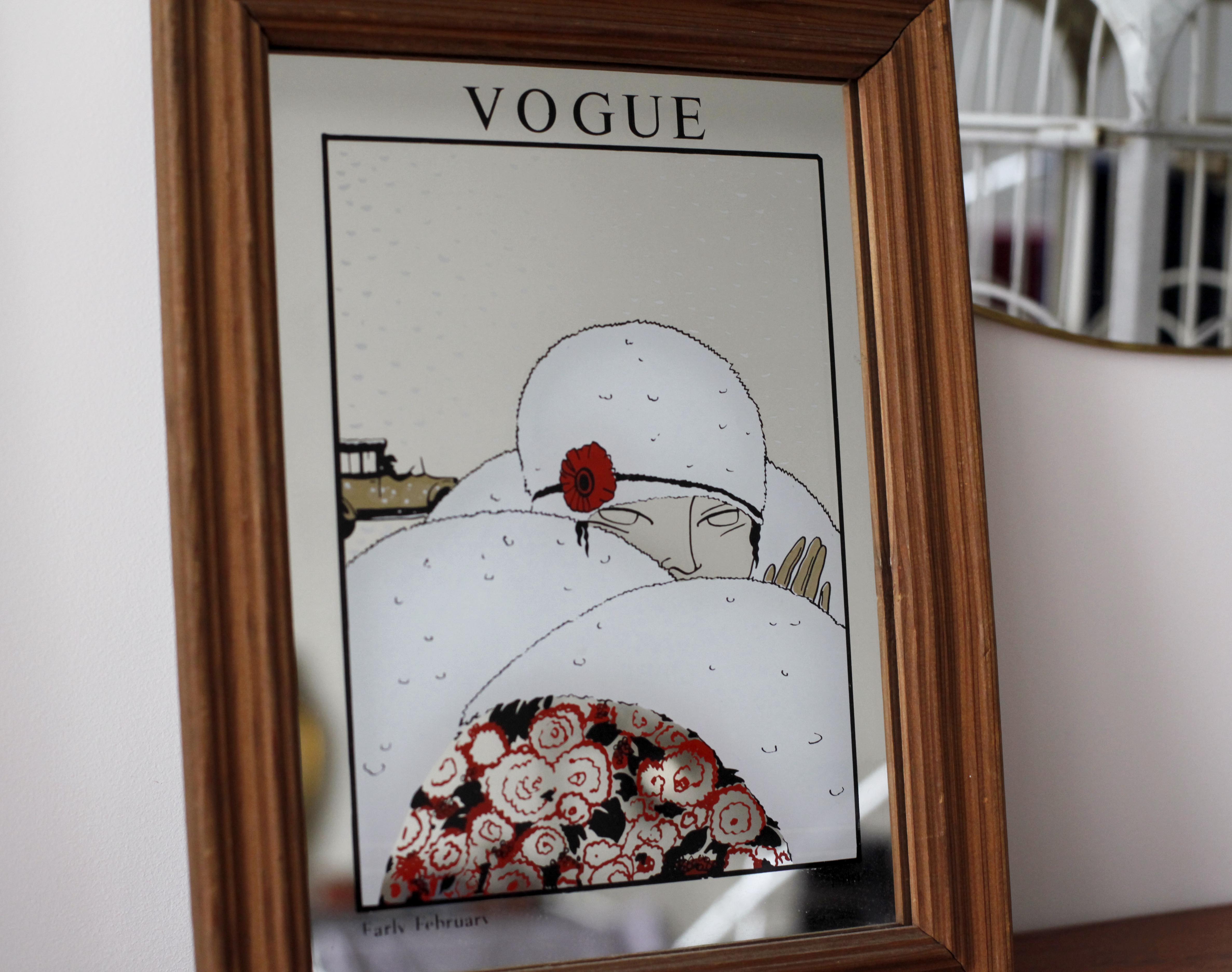Screen printing mirror vogue 1970/80
