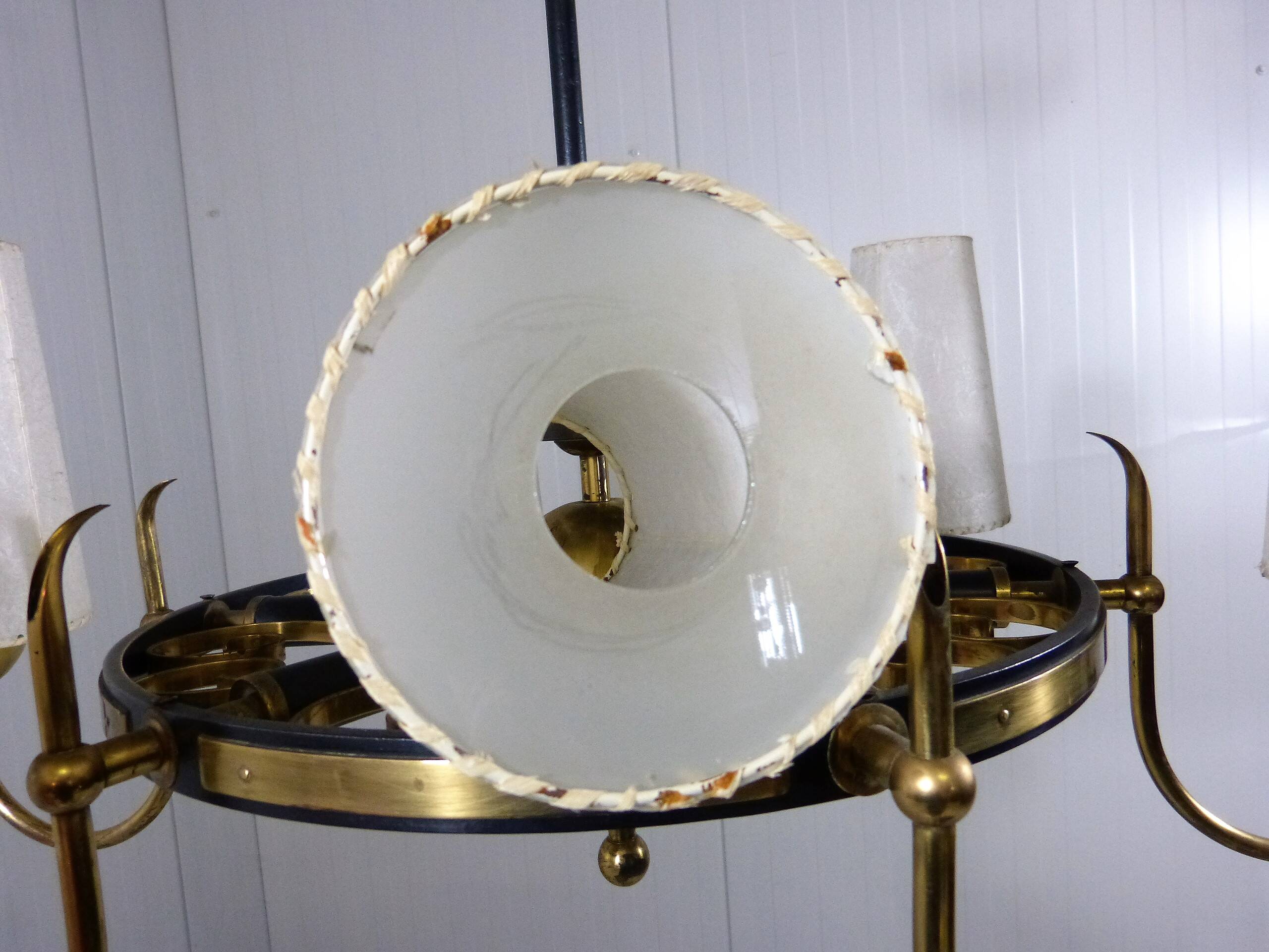 Large brass chandelier Finland 1950’s
