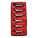 6 metal horse knife holders