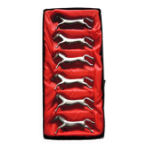 6 metal horse knife holders