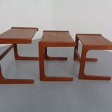 Danish Teak Nesting Tables from Salin Nyborg, 1960s, Set of 3